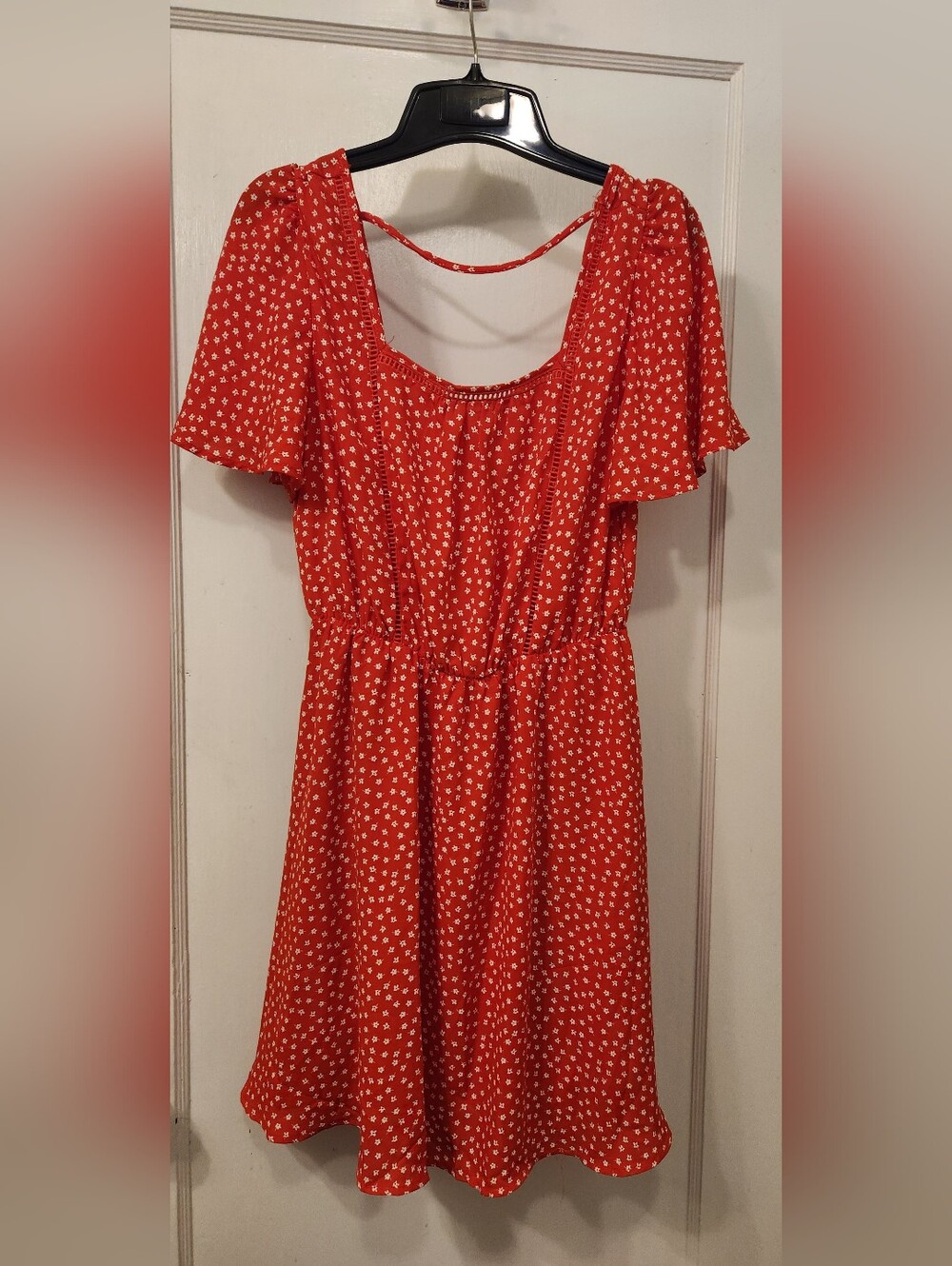Sienna Sky Orange Floral Mini Dress